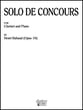 SOLO DE CONCOURS CLARINET SOLO cover